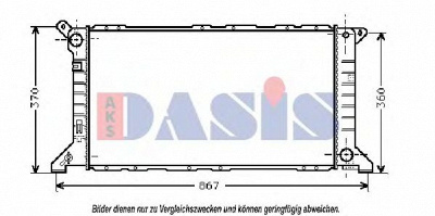 AKS DASIS 250260n -  Радиатор, охлаждение двигателя